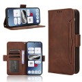 For Nothing Phone 2a Skin Feel Calf Texture Card Slots Leather Phone Case(Brown)