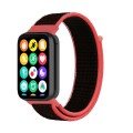 For Xiaomi Mi Band 8 Pro Nylon Loop Watch Band(Red Black)