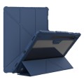 For Samsung Galaxy Tab S9 Ultra NILLKIN Bumper Pro Multi-angle Folding Style Tablet Leather Case(Blu