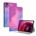 For Lenovo Tab M11 / Xiaoxin Pad 11 2024 Watercolor Pattern Flip Leather Tablet Case(Purple Red)
