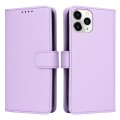 For iPhone 11 Pro BETOPNICE BN-005 2 in 1 Detachable Imitate Genuine Leather Phone Case(Light Purple