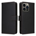 For iPhone 13 Pro BETOPNICE BN-005 2 in 1 Detachable Imitate Genuine Leather Phone Case(Black)