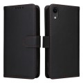 For iPhone XR BETOPNICE BN-005 2 in 1 Detachable Imitate Genuine Leather Phone Case(Black)