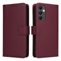 For Samsung Galaxy A05s BETOPNICE BN-005 2 in 1 Detachable Imitate Genuine Leather Phone Case(Wine R