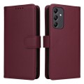 For Samsung Galaxy A15 BETOPNICE BN-005 2 in 1 Detachable Imitate Genuine Leather Phone Case(Wine Re