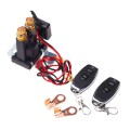 12V 500A Car Battery Remote Control Relay Rotary Switch Cut, Style:with 2 x Remote Control
