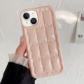 For iPhone 14 3D Grid Texture TPU Phone Case(Pink)