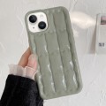 For iPhone 14 3D Grid Texture TPU Phone Case(Green)
