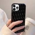 For iPhone 14 Pro Max Water Ripple Texture TPU Phone Case(Black)