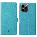For iPhone 15 Pro Max ViLi K Series Dual-side Buckle Magsafe Leather Phone Case(Blue)