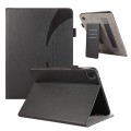 For iPad Pro 12.9 2022 / 2021 / 2020 Litchi Texture Leather Sucker Tablet Case(Black)