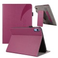For iPad 10th Gen 10.9 2022 Litchi Texture Leather Sucker Tablet Case(Purple)