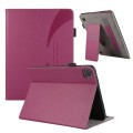 For iPad Pro 13 2024 Litchi Texture Leather Sucker Tablet Case(Purple)