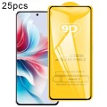 For OPPO Reno11 F / F25 Pro 25pcs 9D Full Glue Screen Tempered Glass Film