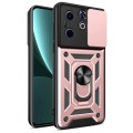 For Infinix Hot 40i / Smart 8 Sliding Camera Cover Design TPU+PC Phone Case(Rose Gold)
