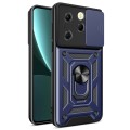 For Infinix Hot 40 / 40 Pro 4G Sliding Camera Cover Design TPU+PC Phone Case(Blue)