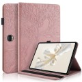 For Honor Pad 9 Tree Life Series Embossed Leather Tablet Case(Rose Gold)
