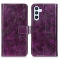 For Samsung Galaxy S24+ Retro Crazy Horse Texture Leather Phone Case(Purple)