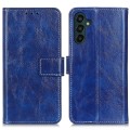 For Samsung Galaxy A55 5G Retro Crazy Horse Texture Leather Phone Case(Blue)