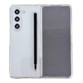 For Samsung Galaxy Fold5 Integrated PC Phone Case with Stylus(Transparent)