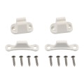 A8624 2 Pair White RV Hatch T-shape Door Fixer Kit with Screws