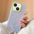 For iPhone 15 Plus Laser Diamond Pattern Frosted Phone Case(Green)