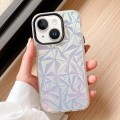 For iPhone 15 Plus Laser Diamond Pattern Frosted Phone Case(Black)