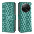 For Xiaomi Redmi A3 Diamond Lattice Wallet Leather Flip Phone Case(Green)