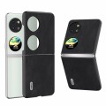 For Huawei Pocket 2 ABEEL PU Leather Black Edge Phone Case(Black)