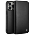 For iPhone 15 Pro QIALINO Classic Gen2 Genuine Leather Phone Case(Black)