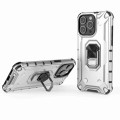For iPhone 15 Pro Max Ice Armor Series Ring Holder Phone Case(Silver)
