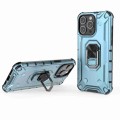 For iPhone 15 Pro Ice Armor Series Ring Holder Phone Case(Blue)