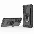 For Samsung Galaxy S23 5G Ice Armor Series Ring Holder Phone Case(Black)