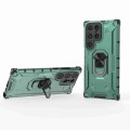 For Samsung Galaxy S23 Ultra 5G Ice Armor Series Ring Holder Phone Case(Green)