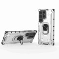 For Samsung Galaxy S23 Ultra 5G Ice Armor Series Ring Holder Phone Case(Silver)