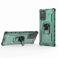 For Samsung Galaxy Note20 Ice Armor Series Ring Holder Phone Case(Green)