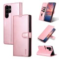 For Samsung Galaxy S24 Ultra 5G AZNS Skin Feel Calf Texture Flip Leather Phone Case(Rose Gold)