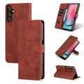 For Samsung Galaxy A15 AZNS Skin Feel Calf Texture Flip Leather Phone Case(Brown)