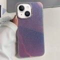 For iPhone 15 Plus Electroplated Frame IMD Glitter Powder Phone Case(Pink)