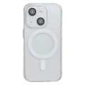 For iPhone 14 Plus Acrylic MagSafe Magnetic Lens Film Protection Phone Case(Transparent)