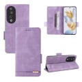For Honor 90 Magnetic Clasp Flip Leather Phone Case(Purple)
