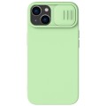 For iPhone 15 Plus NILLKIN CamShield MagSafe Liquid Silicone Phone Case(Green)