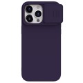 For iPhone 15 Pro Max NILLKIN CamShield MagSafe Liquid Silicone Phone Case(Deep Purple)