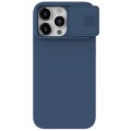 For iPhone 15 Pro NILLKIN CamShield MagSafe Liquid Silicone Phone Case(Blue)