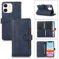 For iPhone 11 Wristband Card Slot Leather Phone Case(Blue)