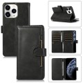For iPhone 11 Pro Wristband Card Slot Leather Phone Case(Black)