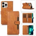 For iPhone 13 Pro Wristband Card Slot Leather Phone Case(Brown)