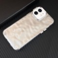 For iPhone 12 3D IMD Water Ripple TPU + Acrylic Electroplated Phone Case(Silver)