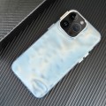For iPhone 12 Pro 3D IMD Water Ripple TPU + Acrylic Electroplated Phone Case(Blue)