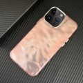 For iPhone 13 Pro 3D IMD Water Ripple TPU + Acrylic Electroplated Phone Case(Pink)